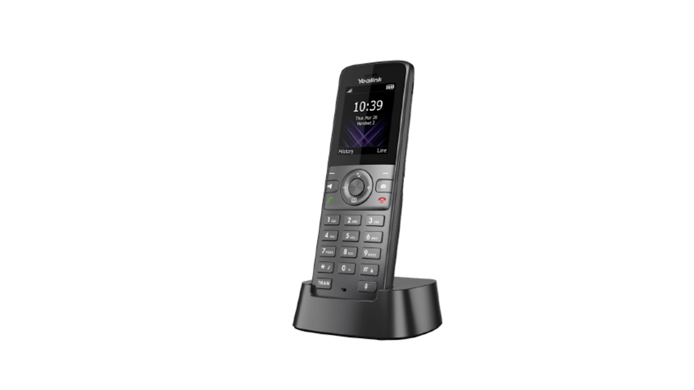 Yealink, Trådløs Telefon  med LCD Display, Væg-monteret, W73H RJ-45