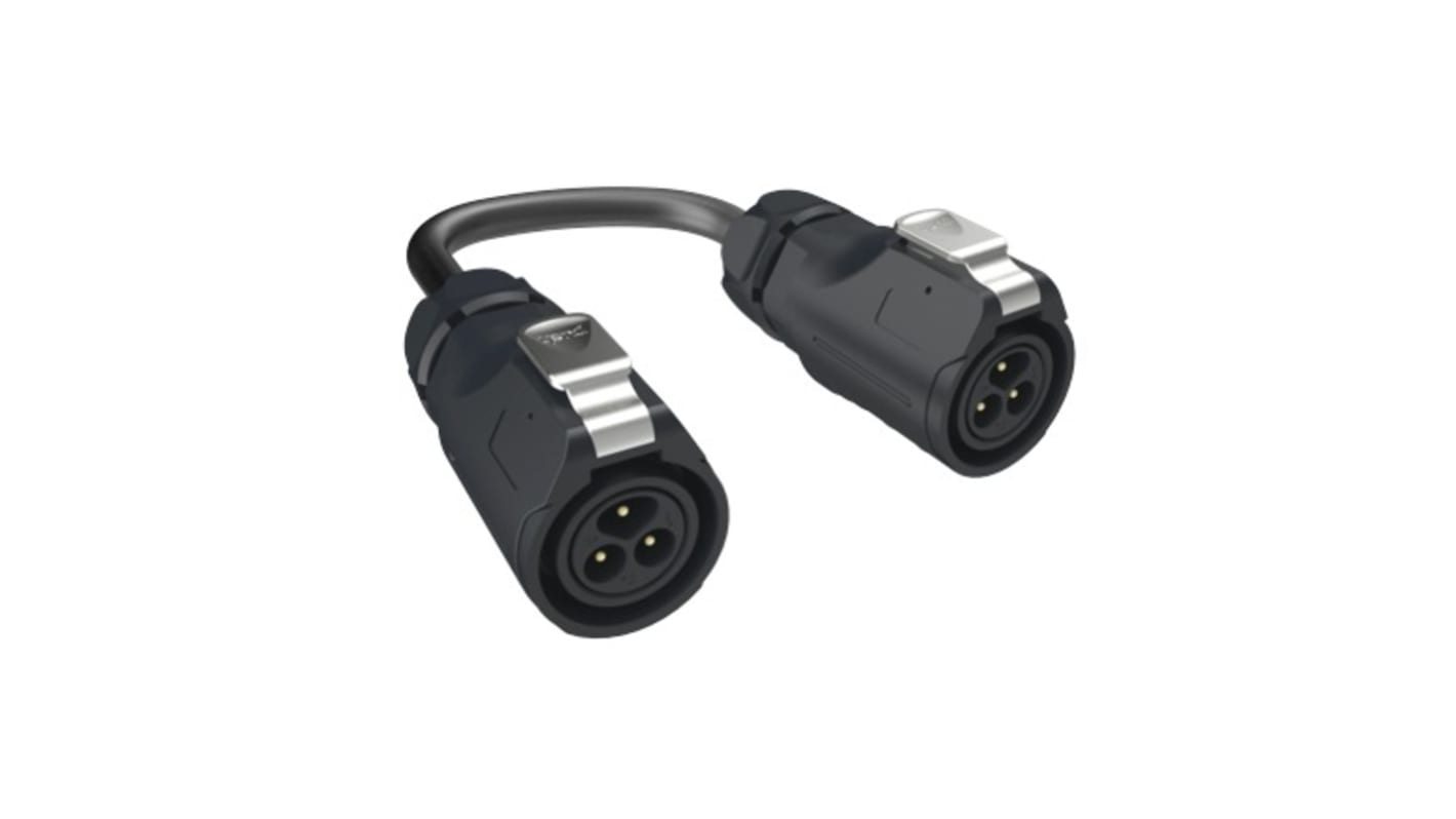 Amphenol Communications Solutions Straight Male M16 to Male M16 Sensor Actuator Cable, 1m