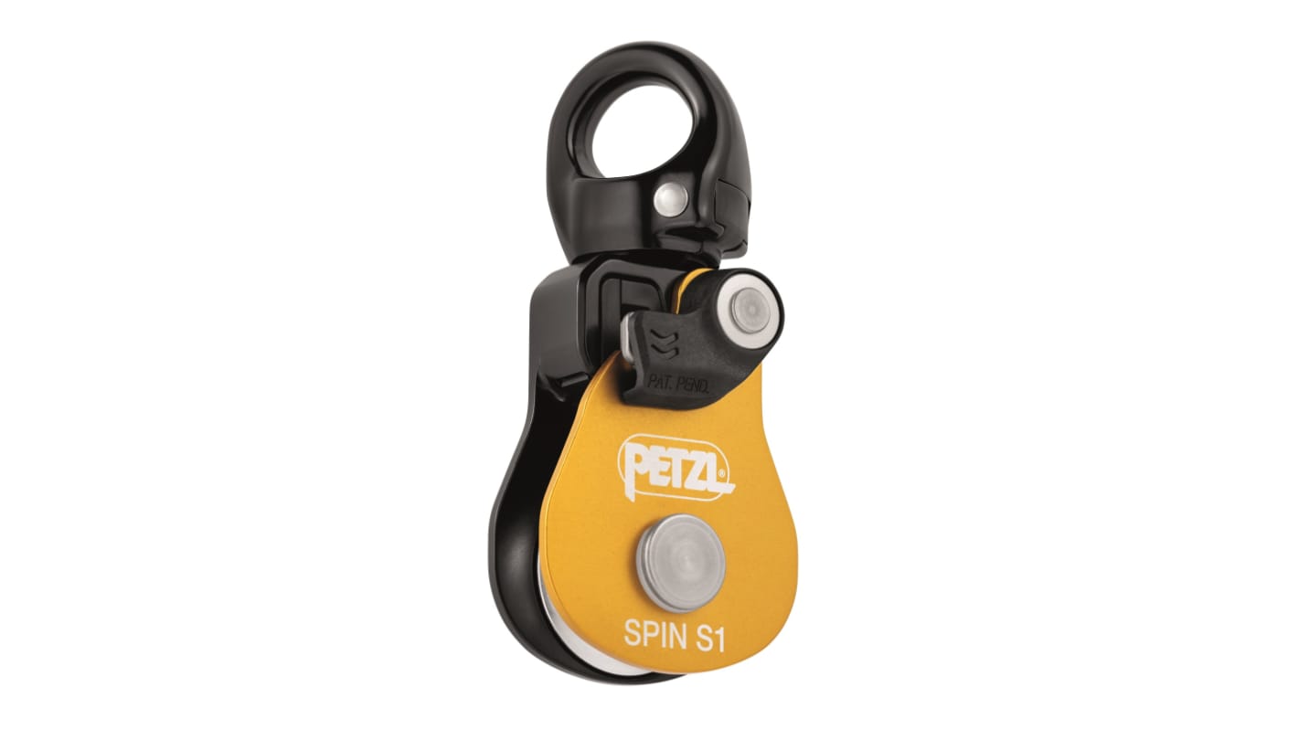 Petzl Rope Pulley, 7mm min rope diameter, 11mm max rope diameter, 5kN max working load, 23kN breaking strength