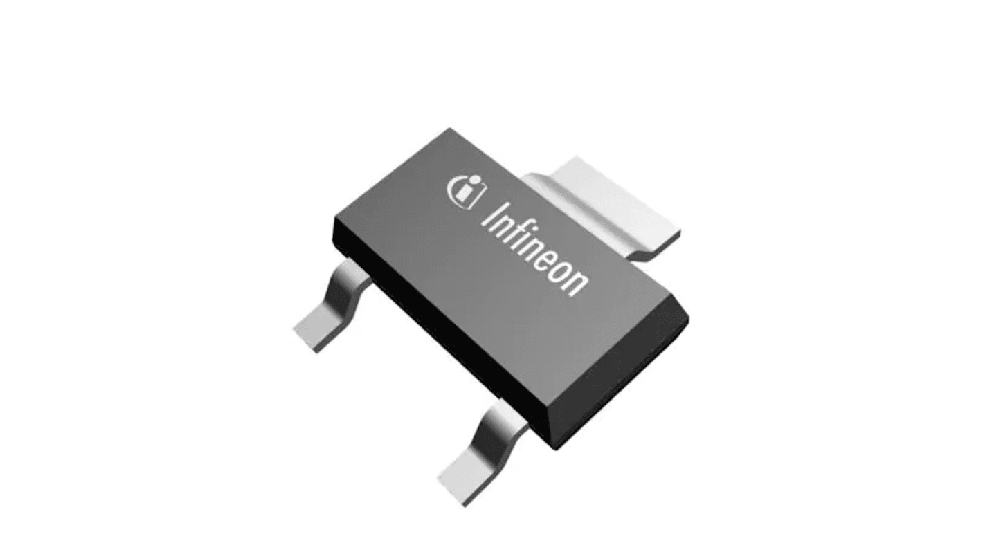 Infineon N-Channel MOSFET Transistor, 2.4 A, 500 V, 3-Pin SOT-223 IPN50R2K0CEATMA1