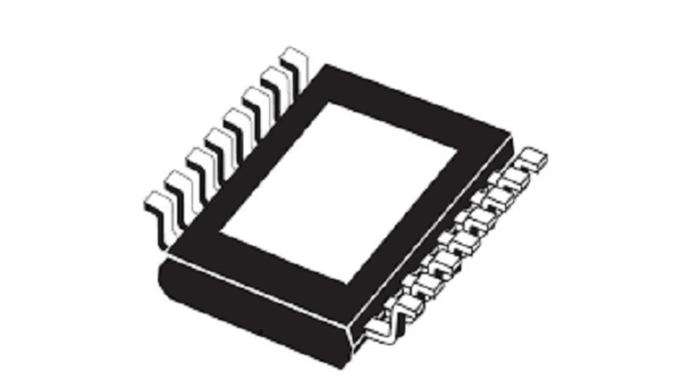 STMicroelectronics 高侧电源开关, CMOS逻辑, PowerSSO-16, 16针, 28V电源, 2.2 A输出