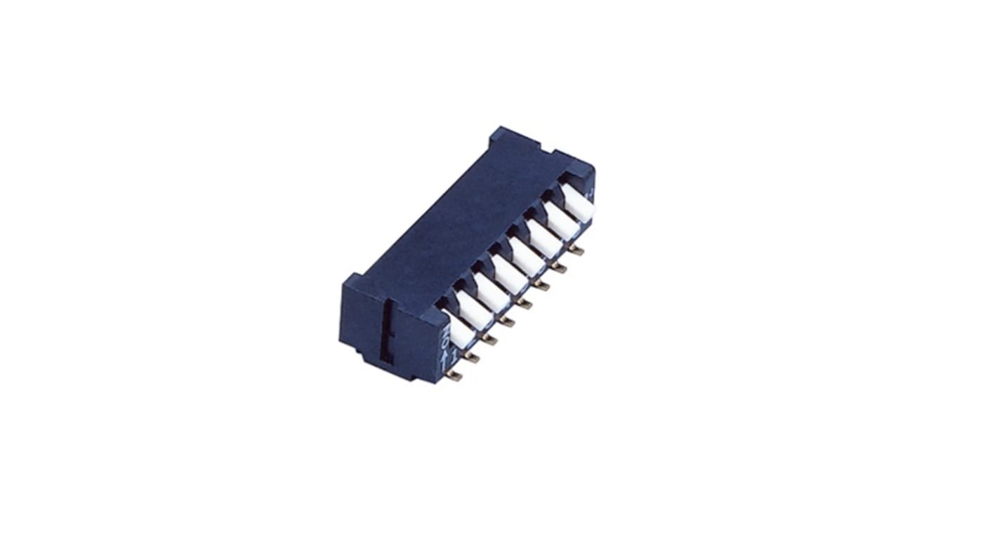 NIDEC COPAL ELECTRONICS GMBH 8位Piano Dip 开关, 琴键执行器, 8PST触点, PCB安装