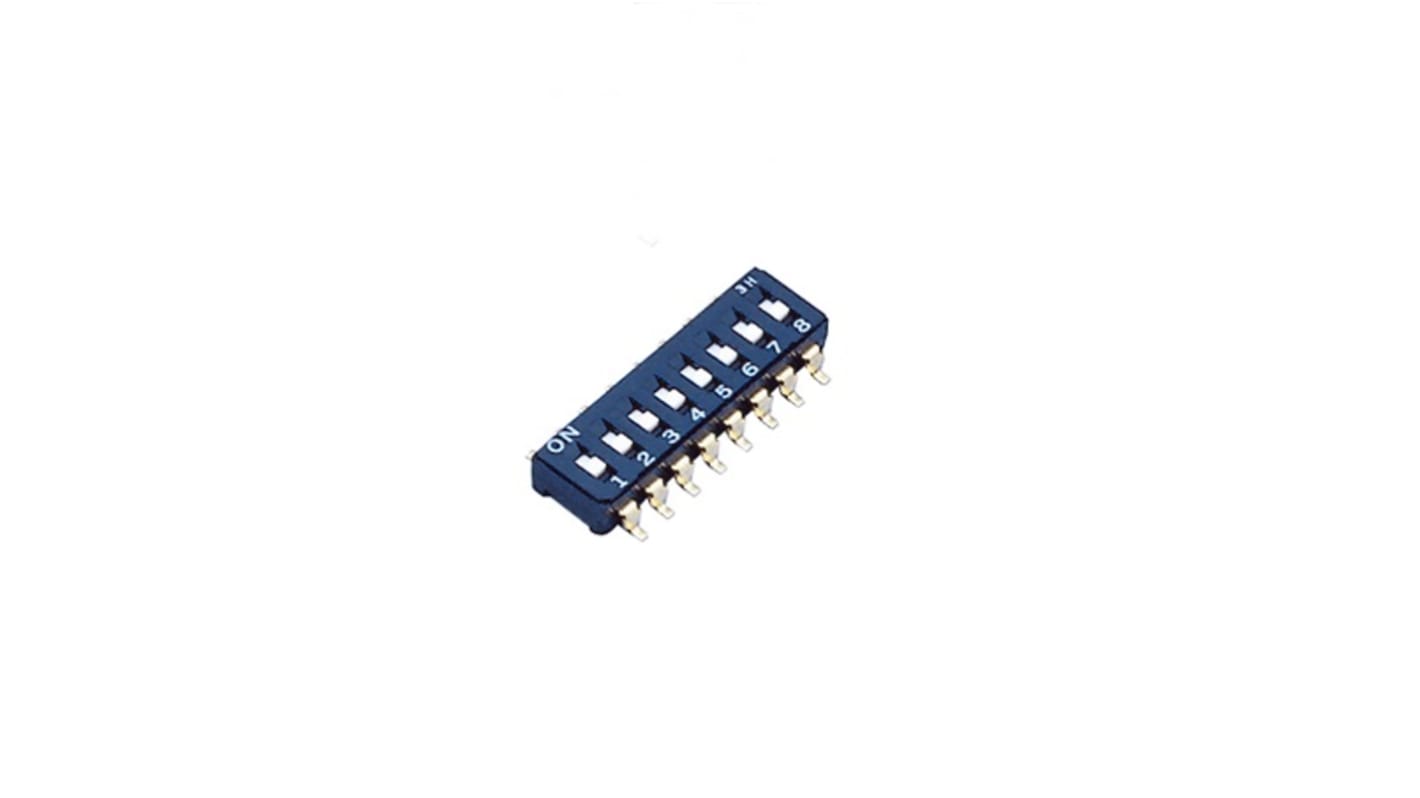 NIDEC COPAL ELECTRONICS GMBH Through Hole Slide Switch 8PST (On)-Off 100 mA Slide