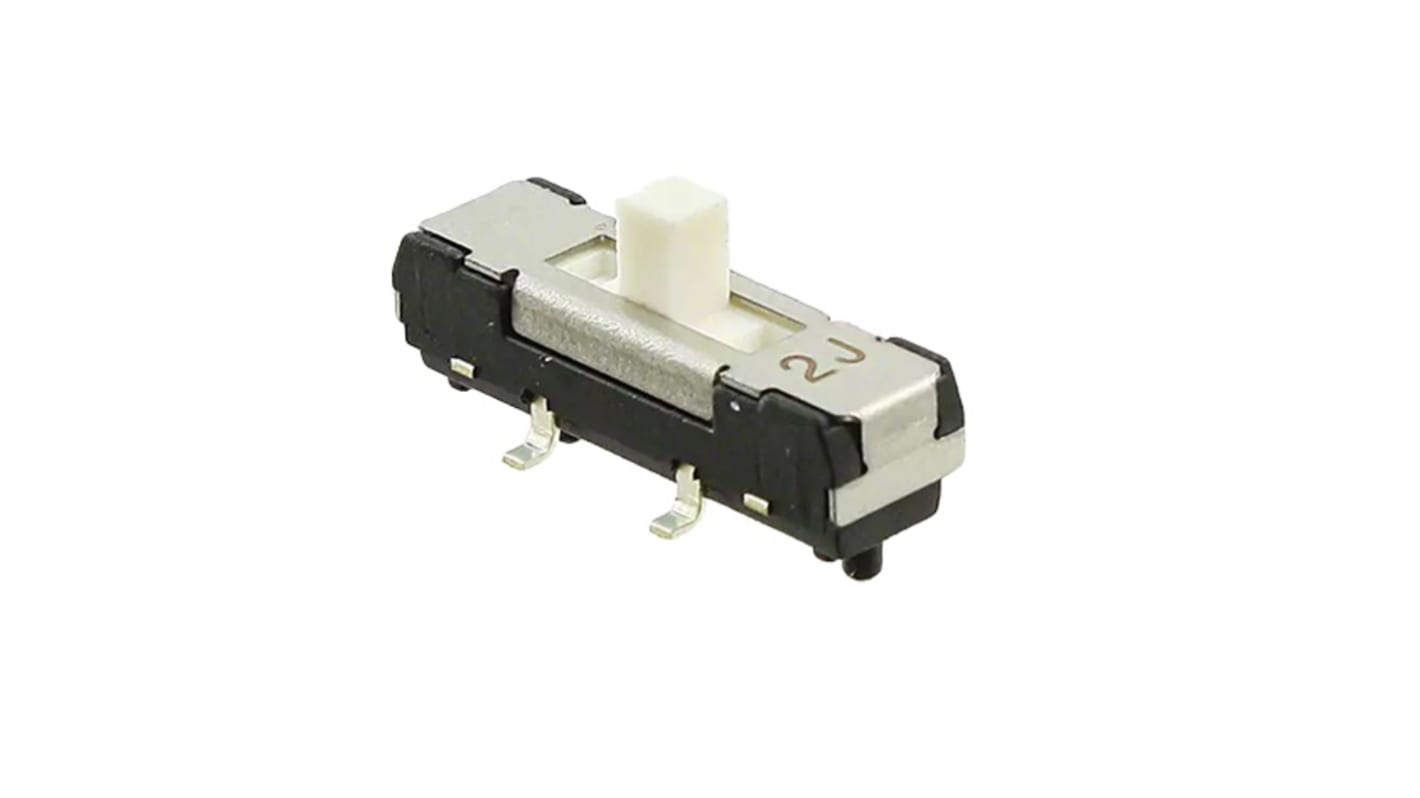 Nidec Components Surface Mount Slide Switch SP 200 mA Slide