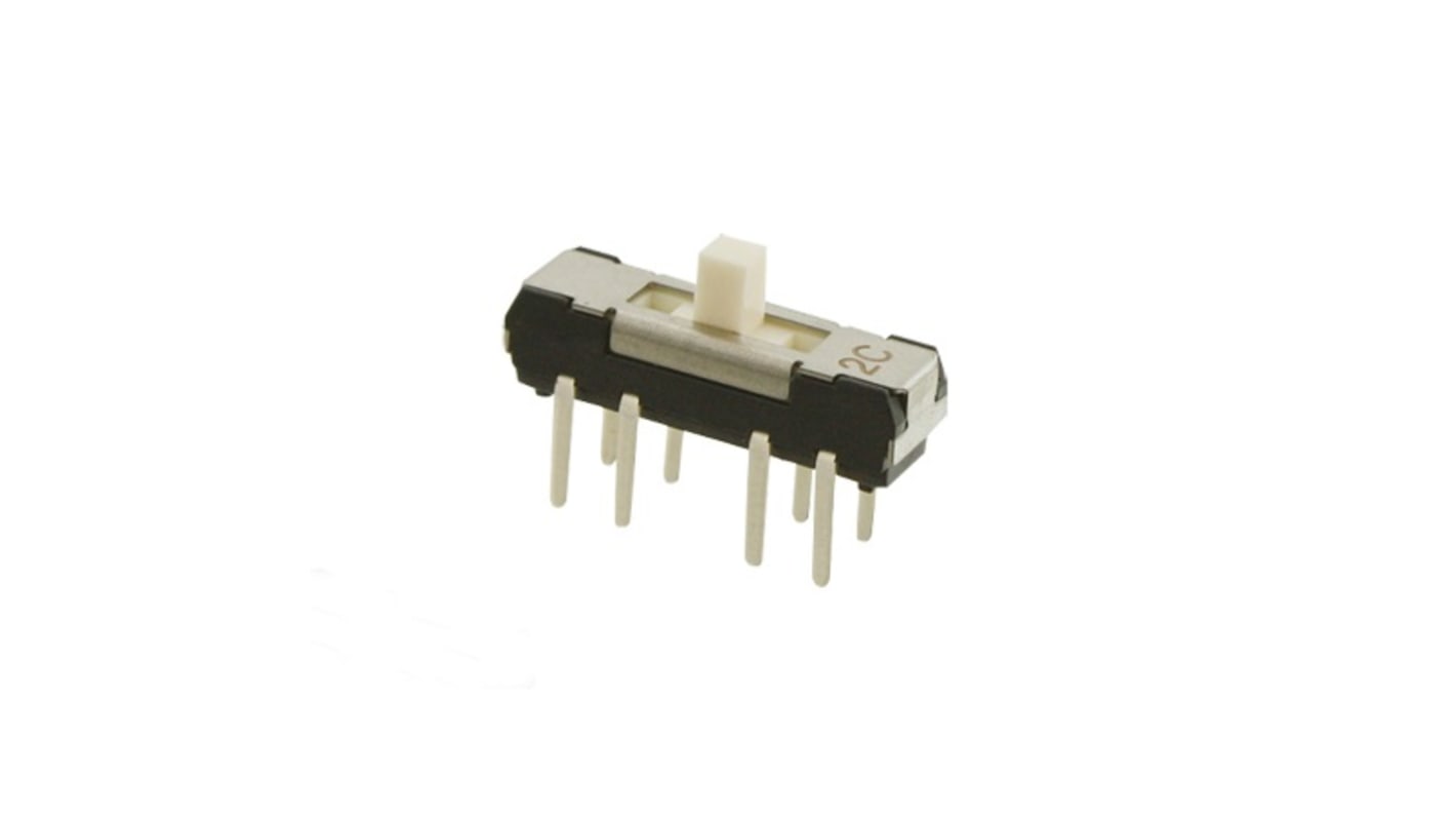 Nidec Components Through Hole Slide Switch DPDT DP 200 mA Slide