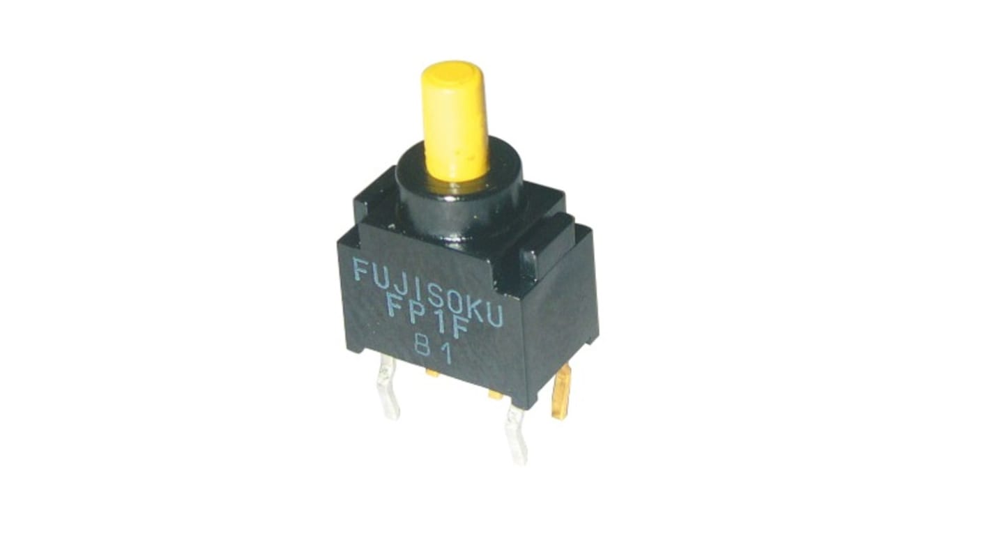 NIDEC COPAL ELECTRONICS GMBH FP Series Push Button Switch, On-(On), PCB, DPDT, 28V dc