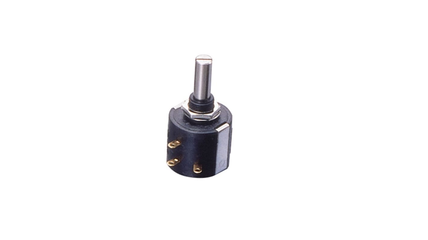 Nidec Components Rotary Wirewound Potentiometer 10-Turns 1-Gang, M-22E10-050 5K