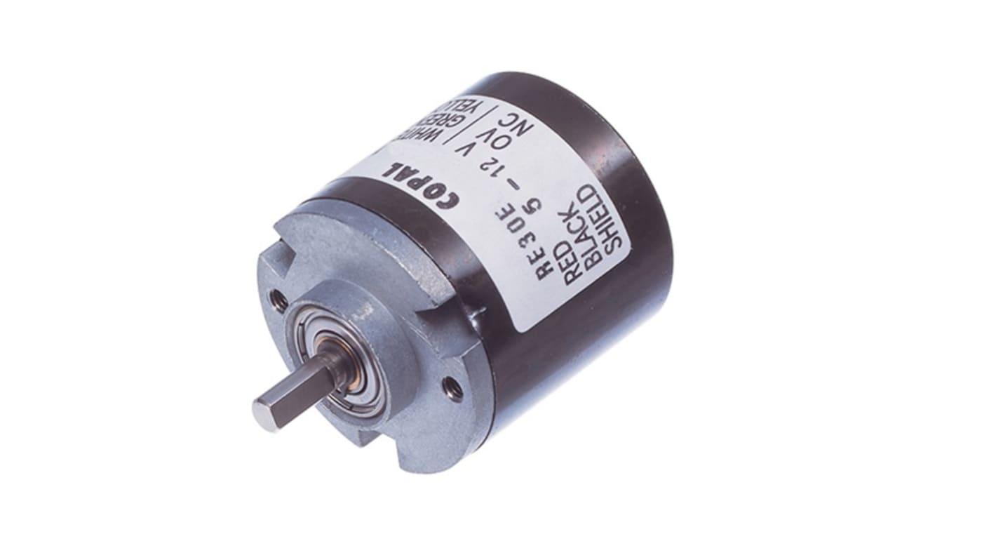 NIDEC COPAL ELECTRONICS GMBH 增量光电编码器, 400脉冲/转, 24V 直流电源, 4 mm轴径, 数字方波信号