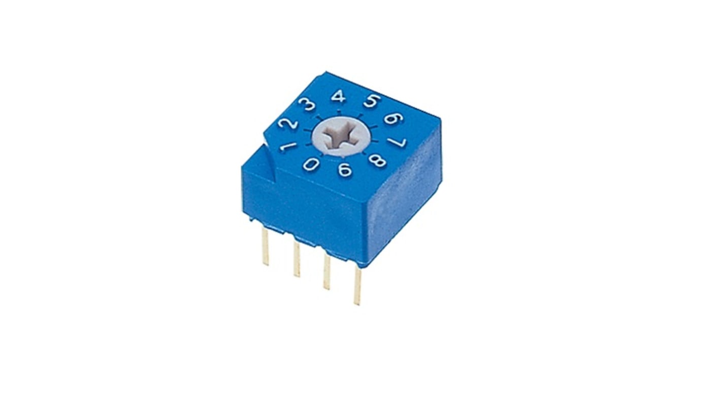 Interruptor giratorio, 10 vías, 5V dc S-2000A