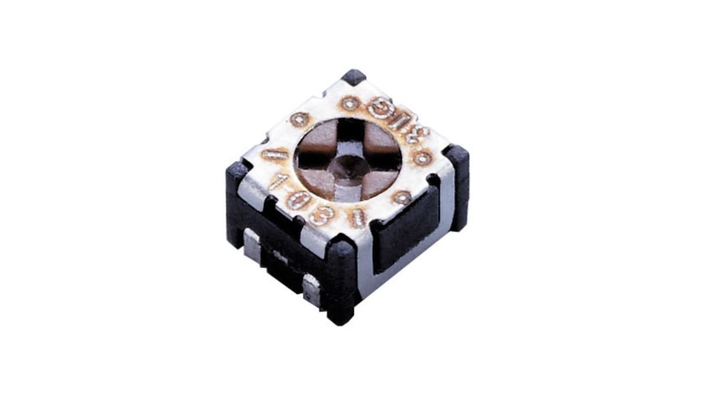 Potenziometro trimmer NIDEC COPAL ELECTRONICS GMBH, Regolazione dall'alto, , SMD