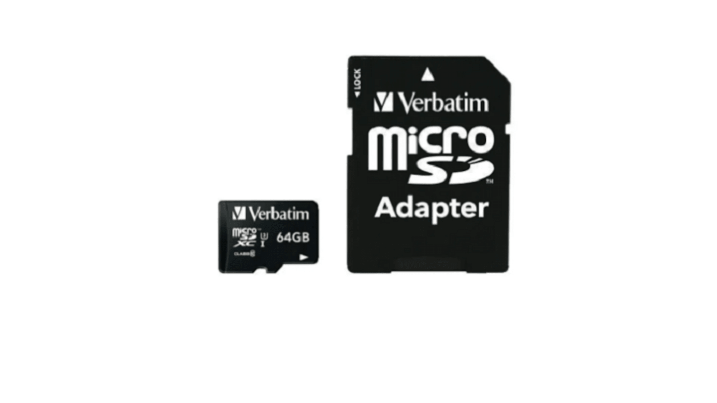 Verbatim 64 GB MicroSDXC Micro SD Card, V30