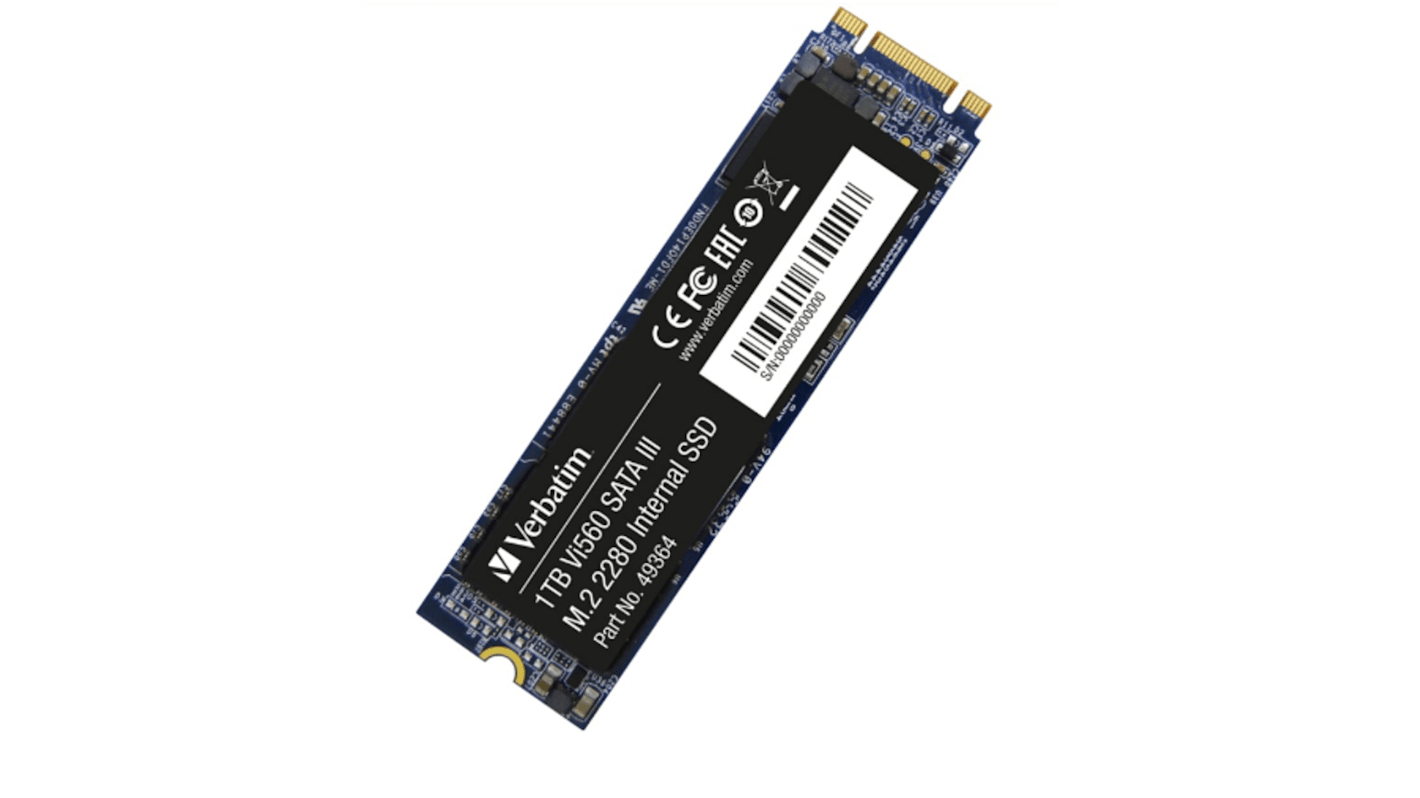 Verbatim, M.2 Intern SSD SATA III, SLC, 512 GB, Intern, SSD