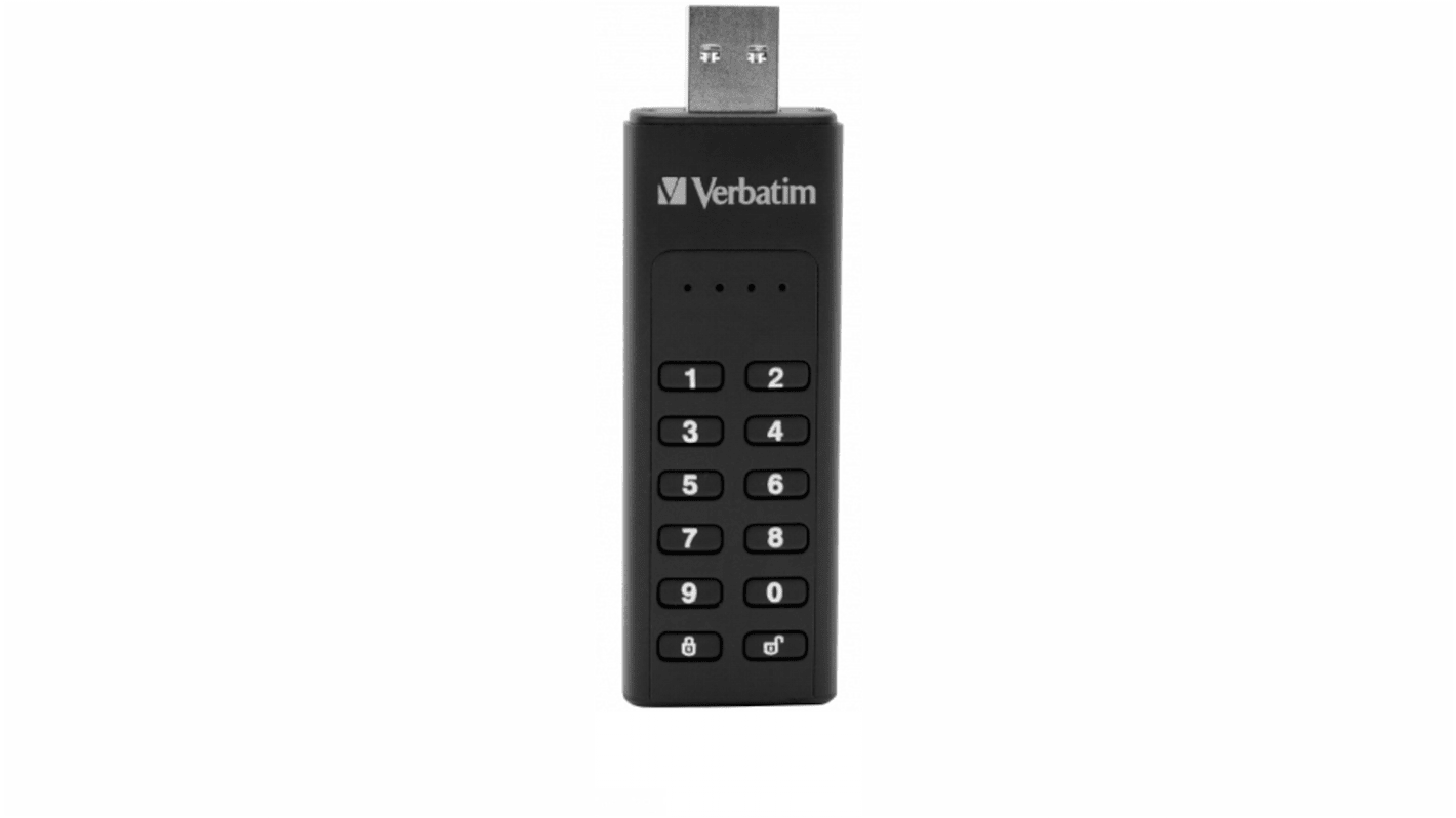 Chiavetta USB Verbatim 128 GB AES 256 bit No USB 2.0, USB 3.0 SLC No