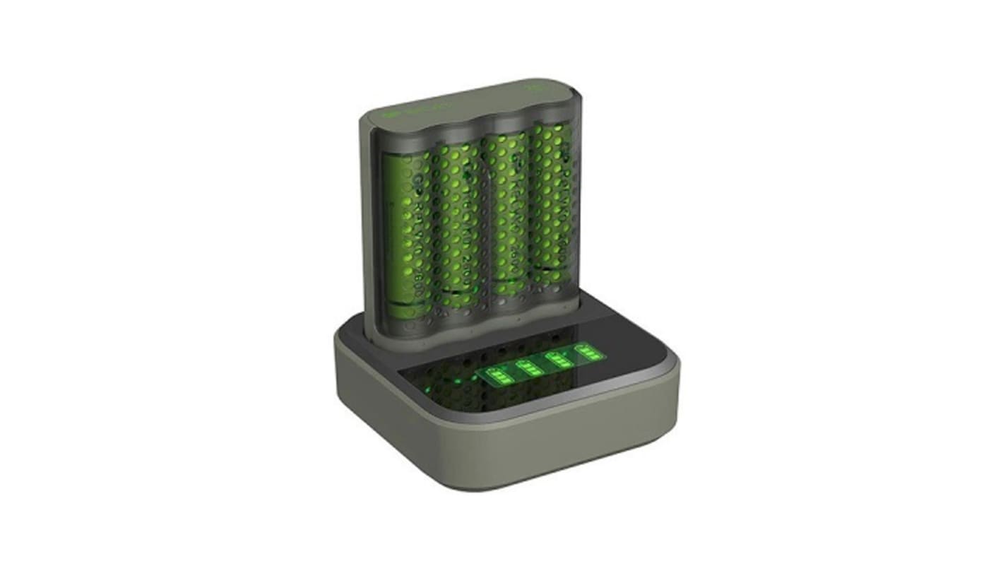 Chargeur de batterie Gp Batteries M451 & D451, recharge 4 piles AA, AAA, 1.4V