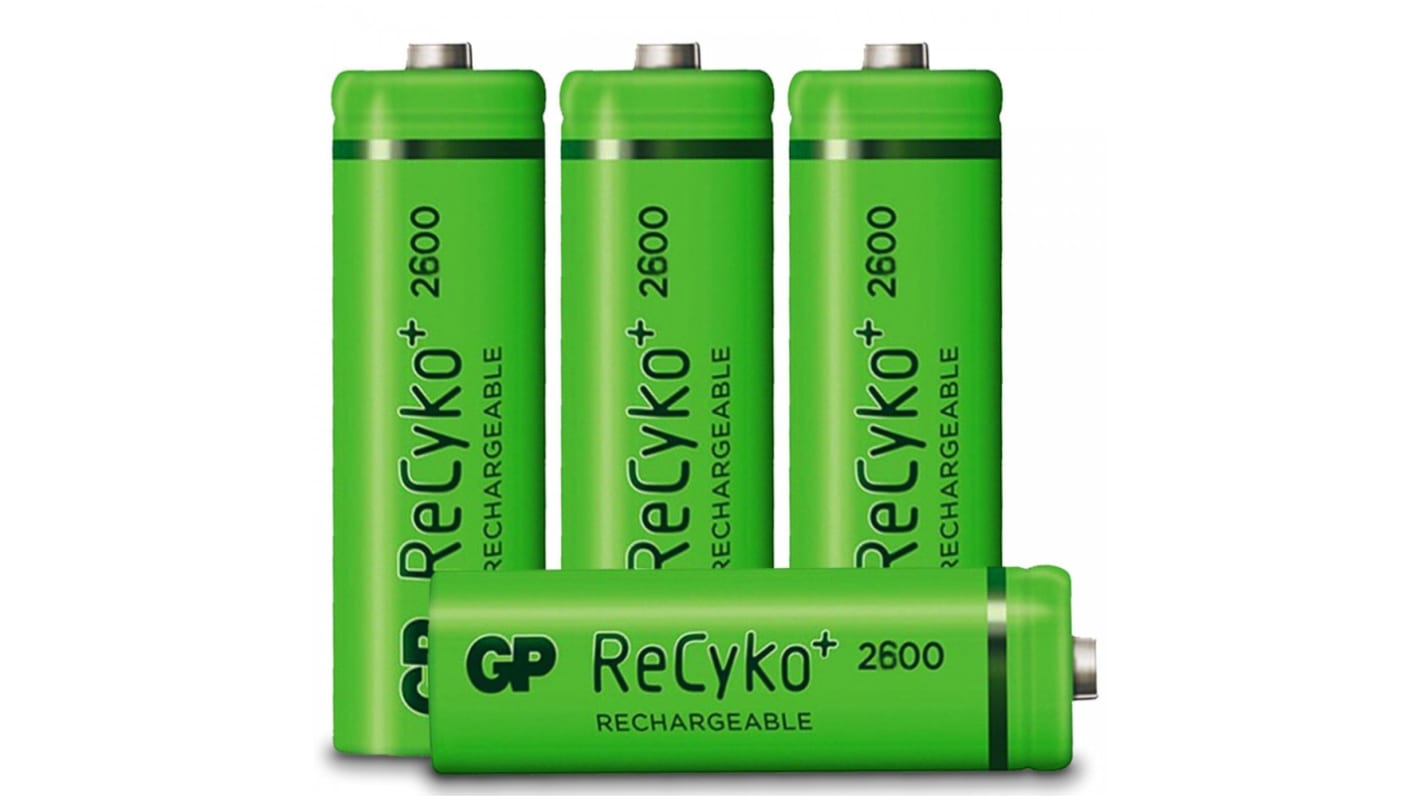 Batterie AA ricaricabili Gp Batteries, 1.2V, 2.6Ah, NiMH
