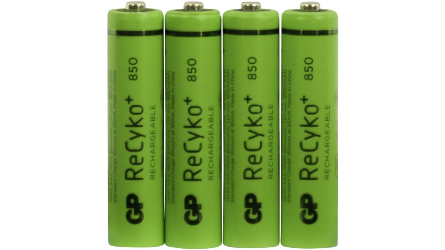 Gp Batteries GP Batteries NiMH AAA NiMH Rechargeable Battery, 850mAh, 1.2V