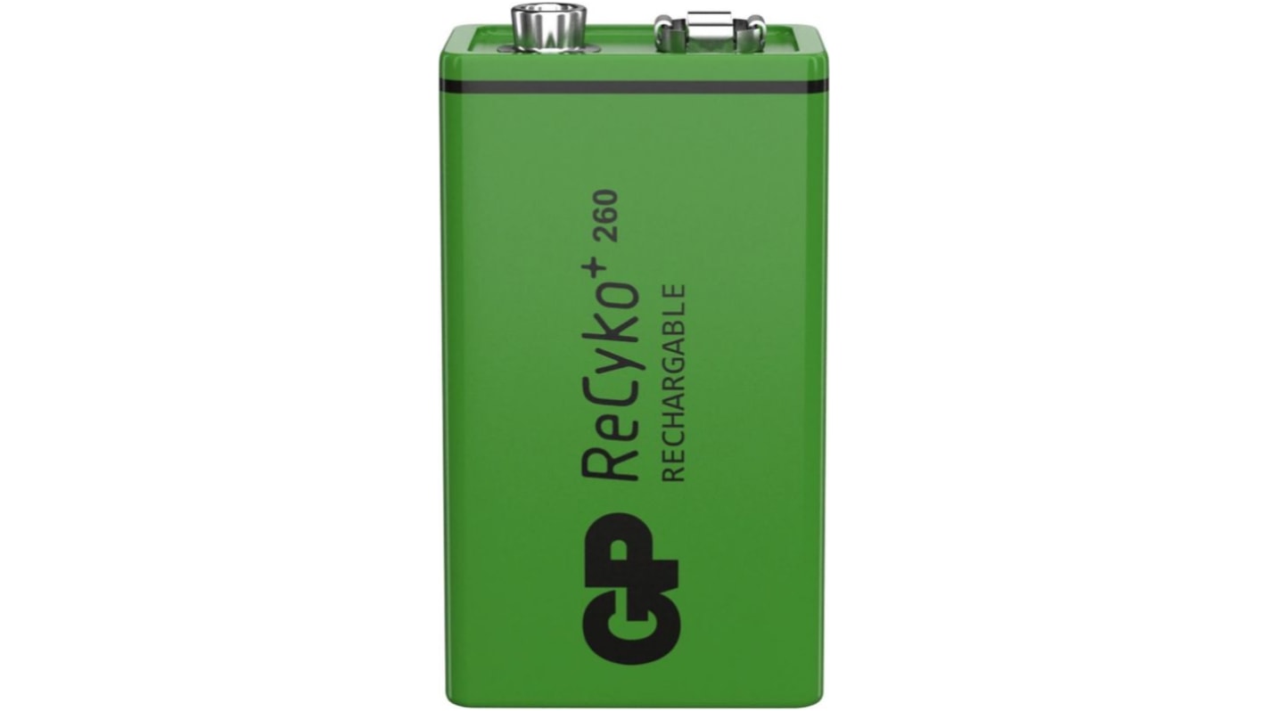 Gp Batteries 9V电池, 容量200mAh, 标称电压8.4V, GP 电池系列, GP20R8H
