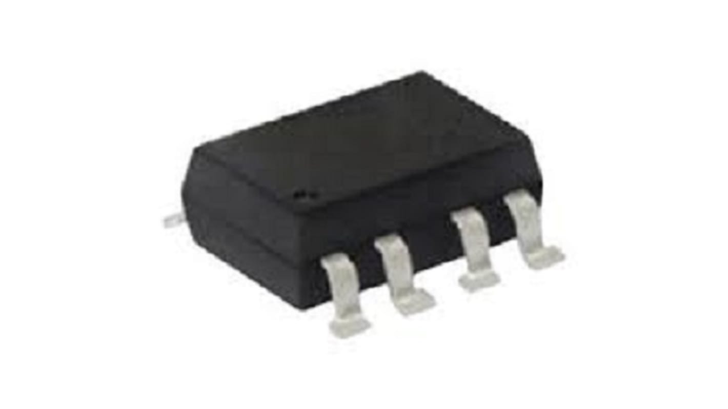 Optoacoplador Vishay 6N137 de 1 canal, Vf= 1.7V, OUT. Transistor, mont. superficial, encapsulado SMD, 8 pines