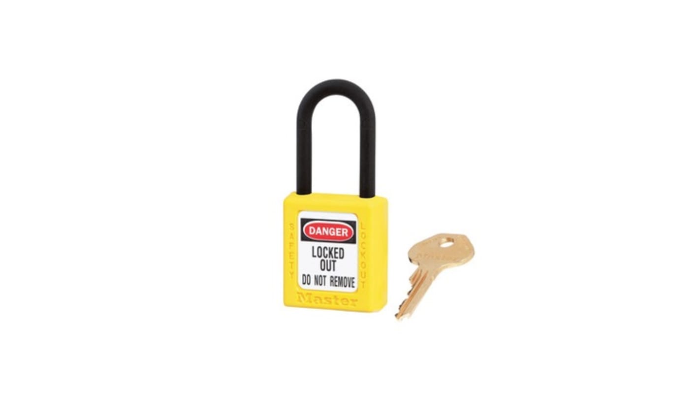 Master Lock Key Safety Padlock, 6mm Shackle