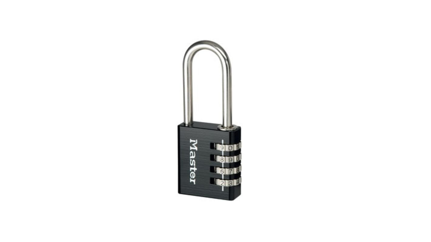 Master Lock Combination Combination Padlock, 6mm Shackle