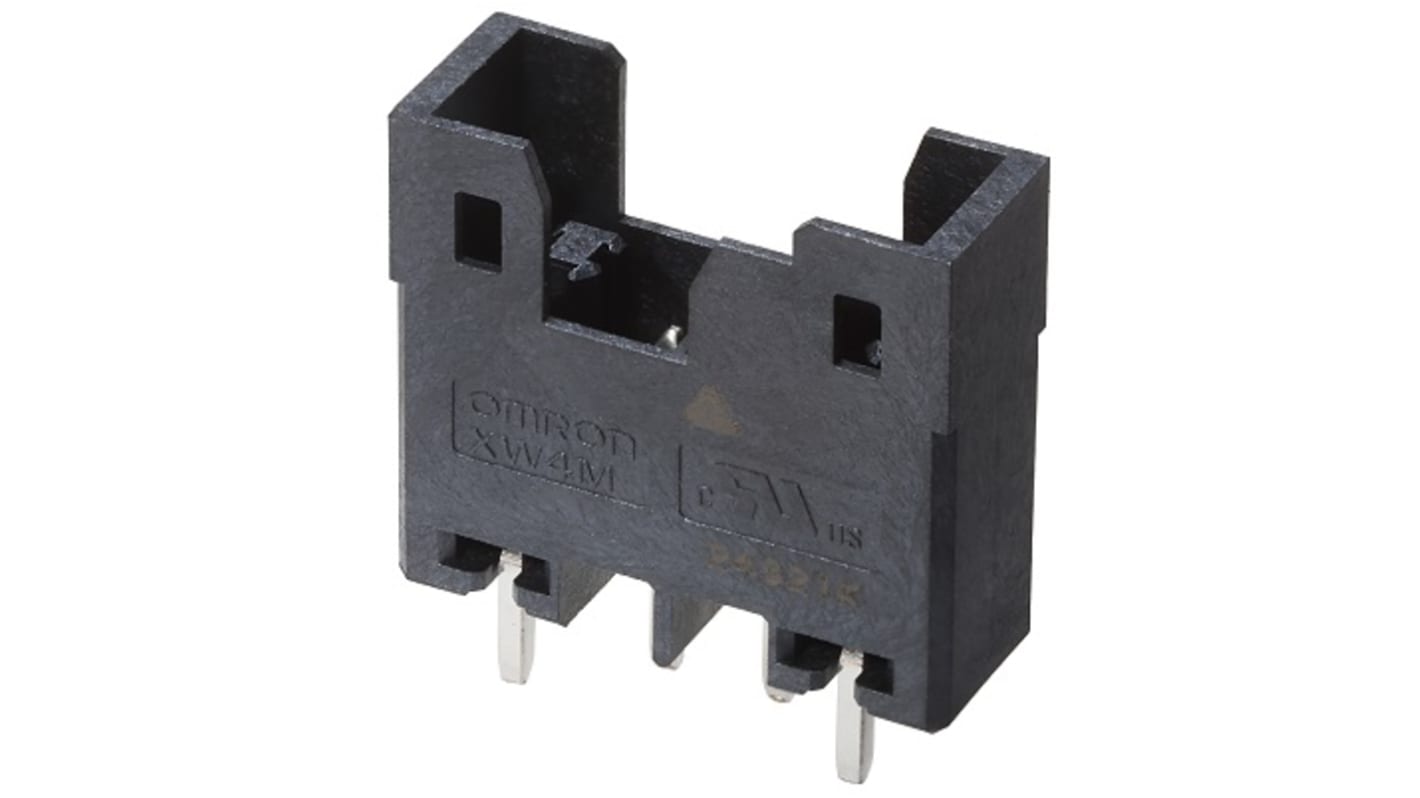 Omron, 3.5mm Pitch, 2 Way, Pluggable Terminal Block, Header, Through Hole, XW4M-02D1-V1DA