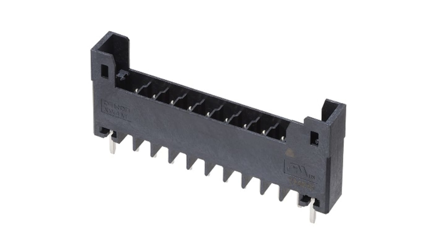 Omron, 3.5mm Pitch, 10 Way, Pluggable Terminal Block, Header, Through Hole, XW4M-10D1-V1DS