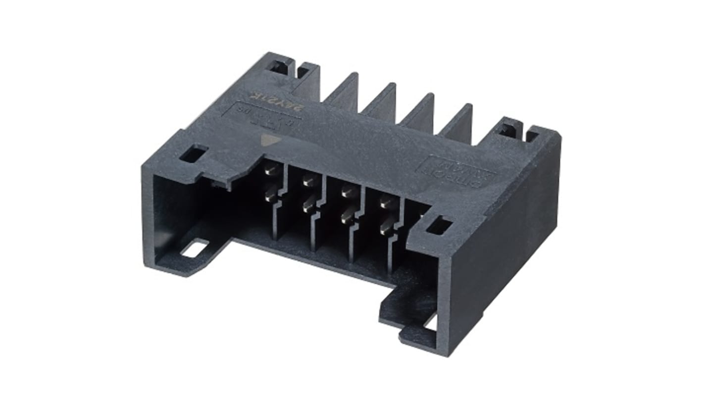 Omron, 3.5mm Pitch, 10 Way, Pluggable Terminal Block, Header, Through Hole, XW4M-10D2-H1DS