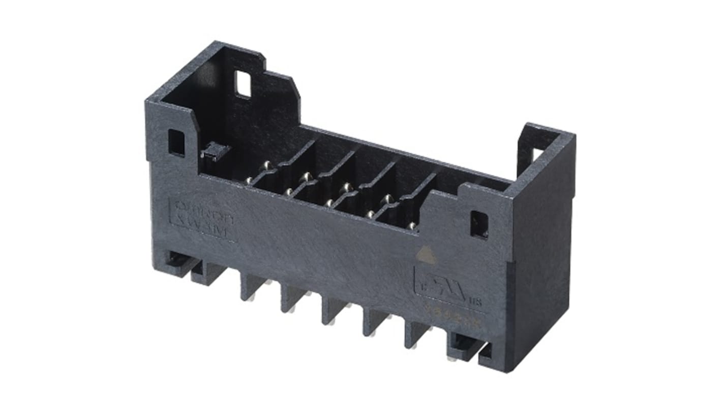 Omron, 3.5mm Pitch, 12 Way, Pluggable Terminal Block, Header, Through Hole, XW4M-12D2-V1DS