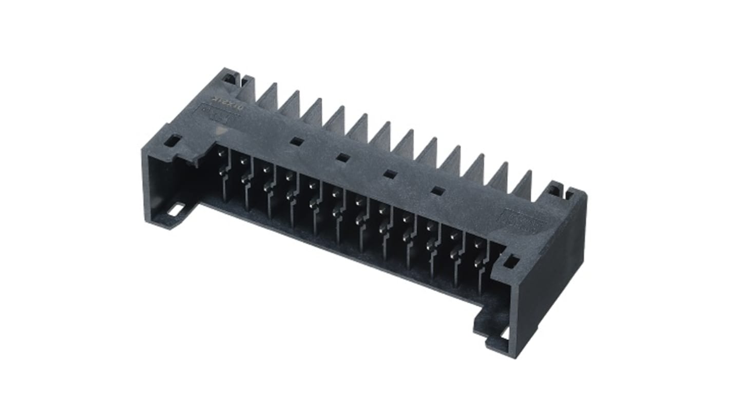 Omron, 3.5mm Pitch, 26 Way, Pluggable Terminal Block, Header, Through Hole, XW4M-26D2-H1DS