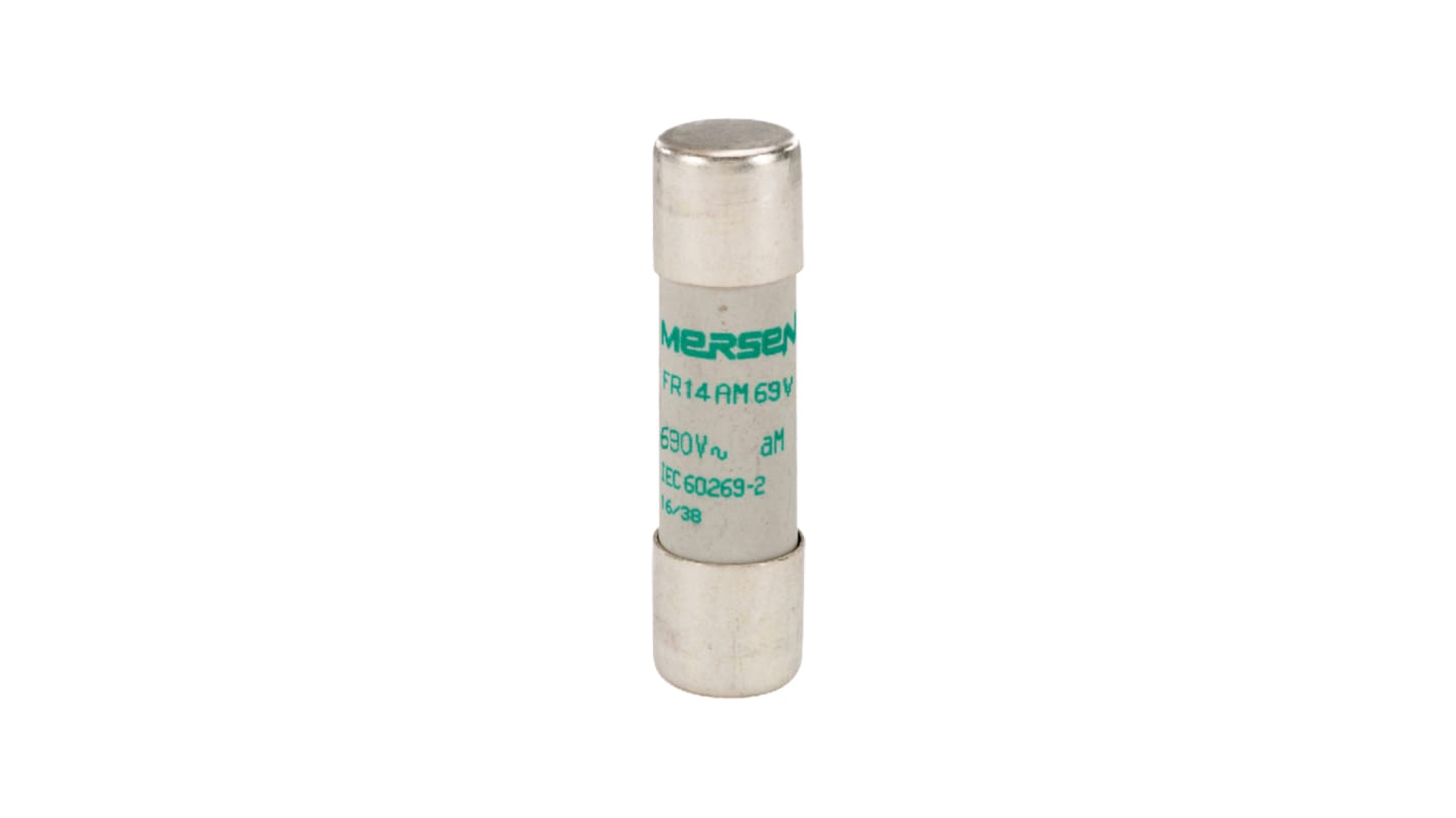 Mersen 6A Slow-Blow Ceramic Cartridge Fuse, 14 x 51mm