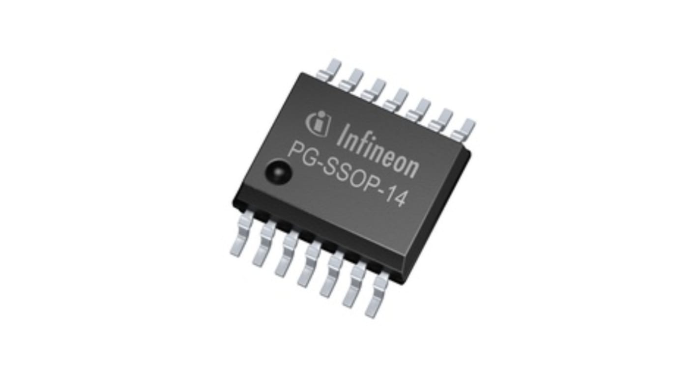 Infineon 升压控制器芯片, 8输出, 贴片安装, PG-SSOP-14, TLE83862ELXUMA1