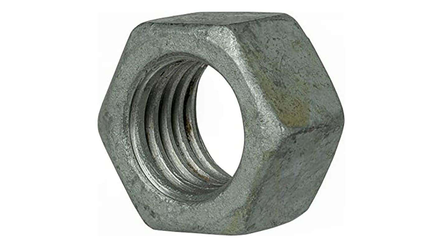 RS PRO Steel Hex Nut, 1/4-20in