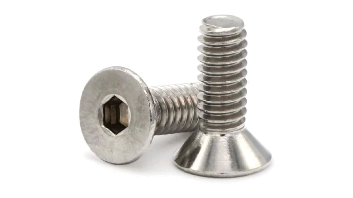 RS PRO Hex Socket Countersunk Machine Screws