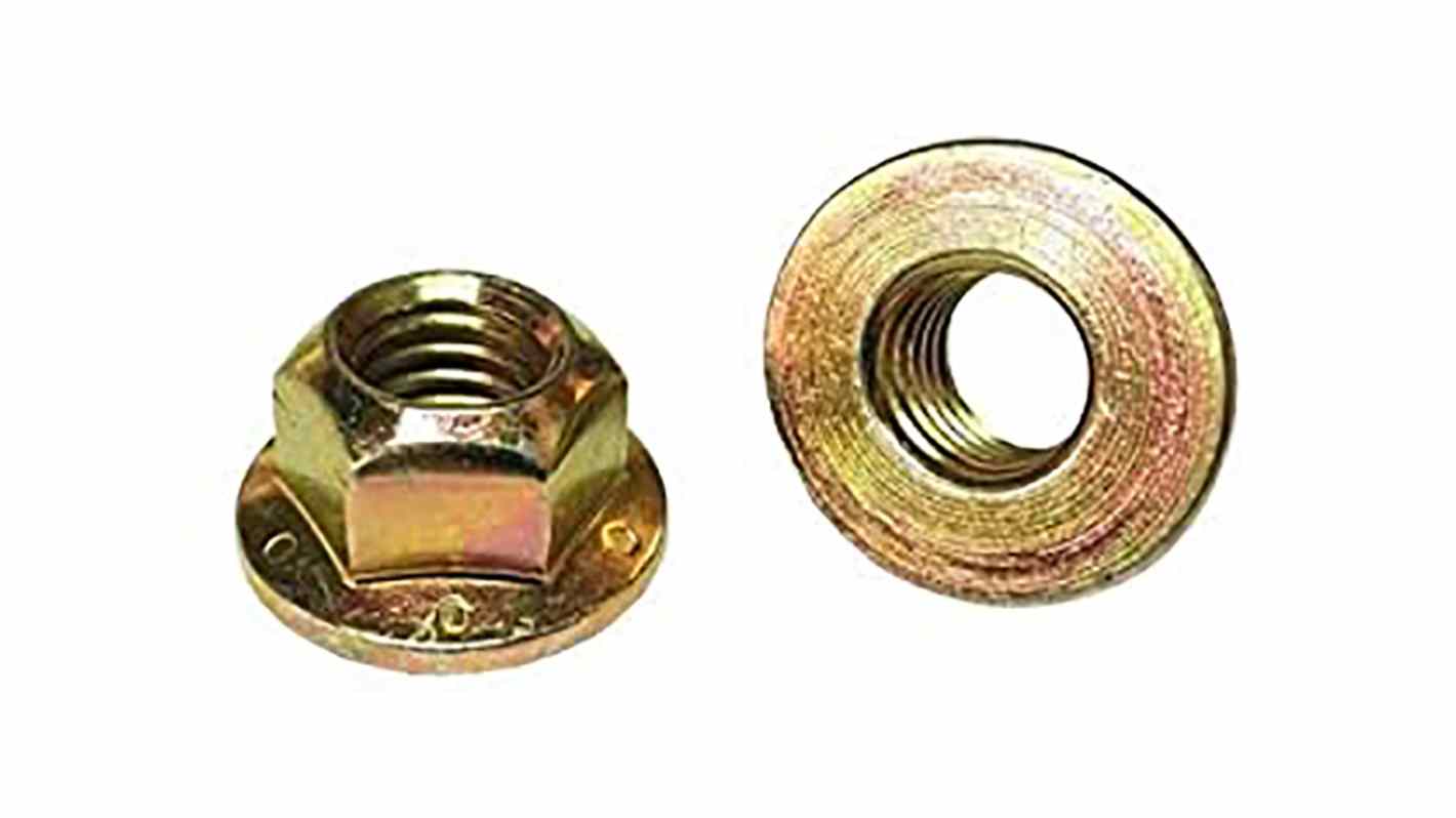 RS PRO Steel Flanged Lock Nut, 7/16-20in