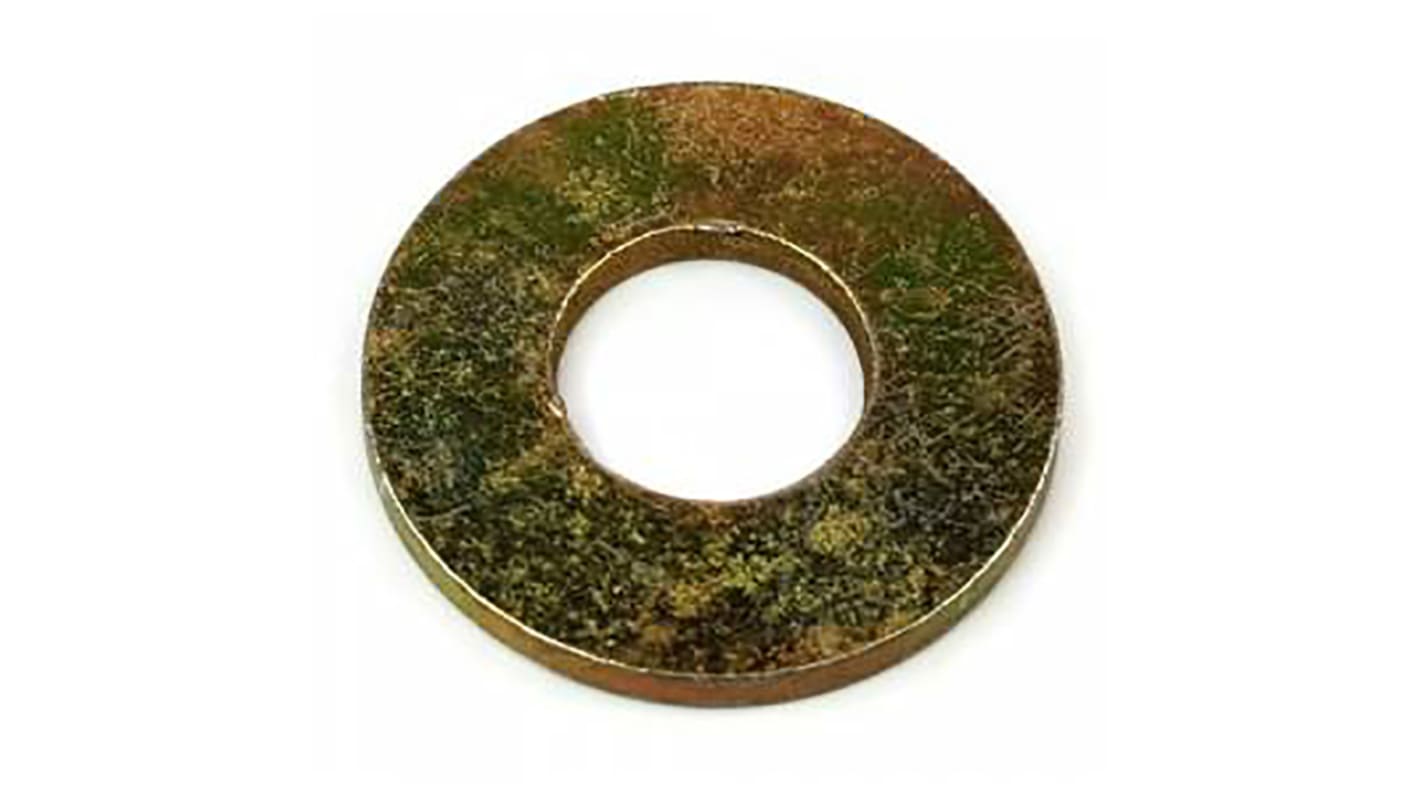 Zinc Plated Steel Plain Washers, 7/8in