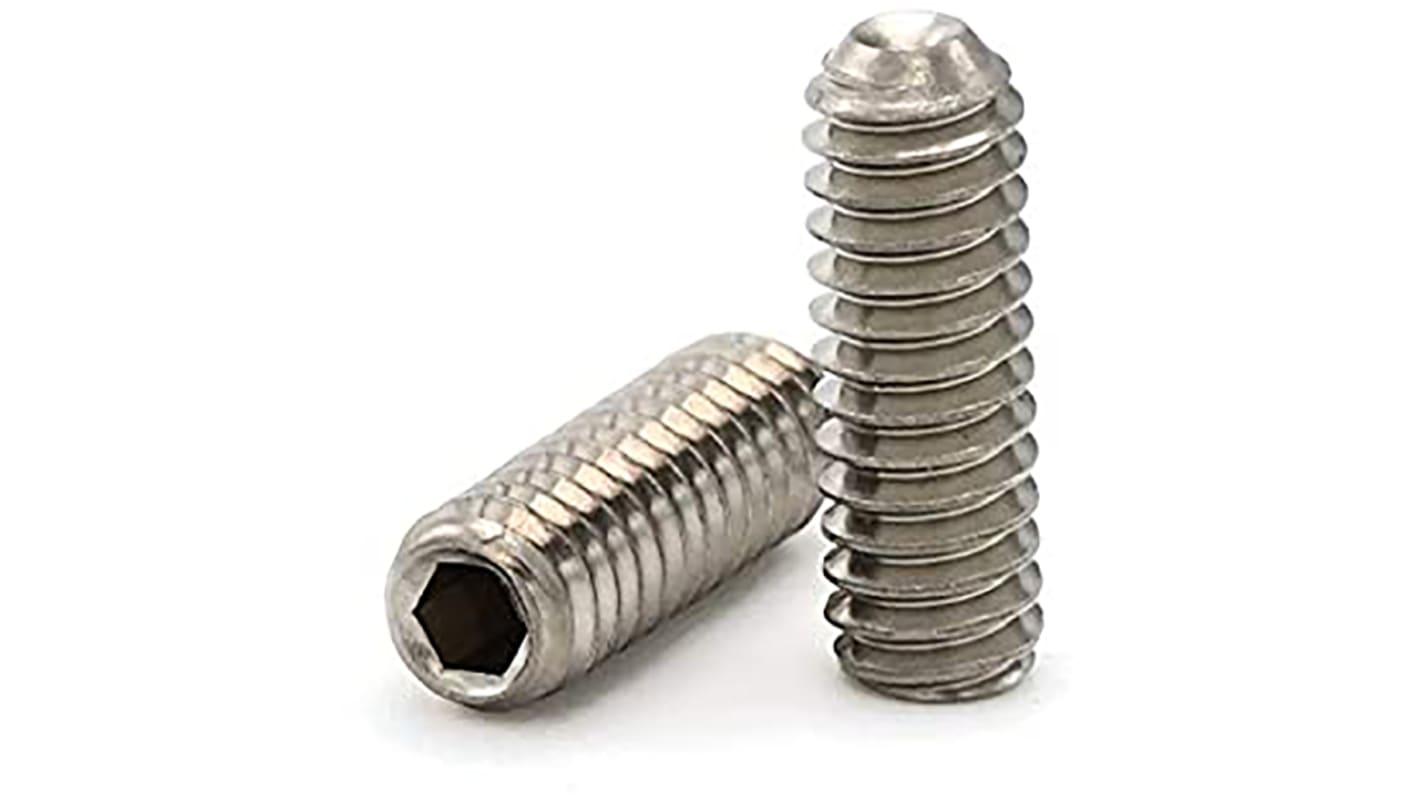 Steel Socket 5/8-11in x 1in Grub Screw