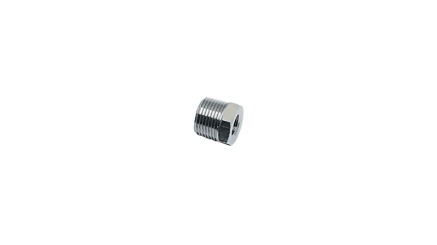 Legris 0904 Series Straight Threaded Adaptor, R 1/2 Male to G 1/8 Female, Threaded Connection Style