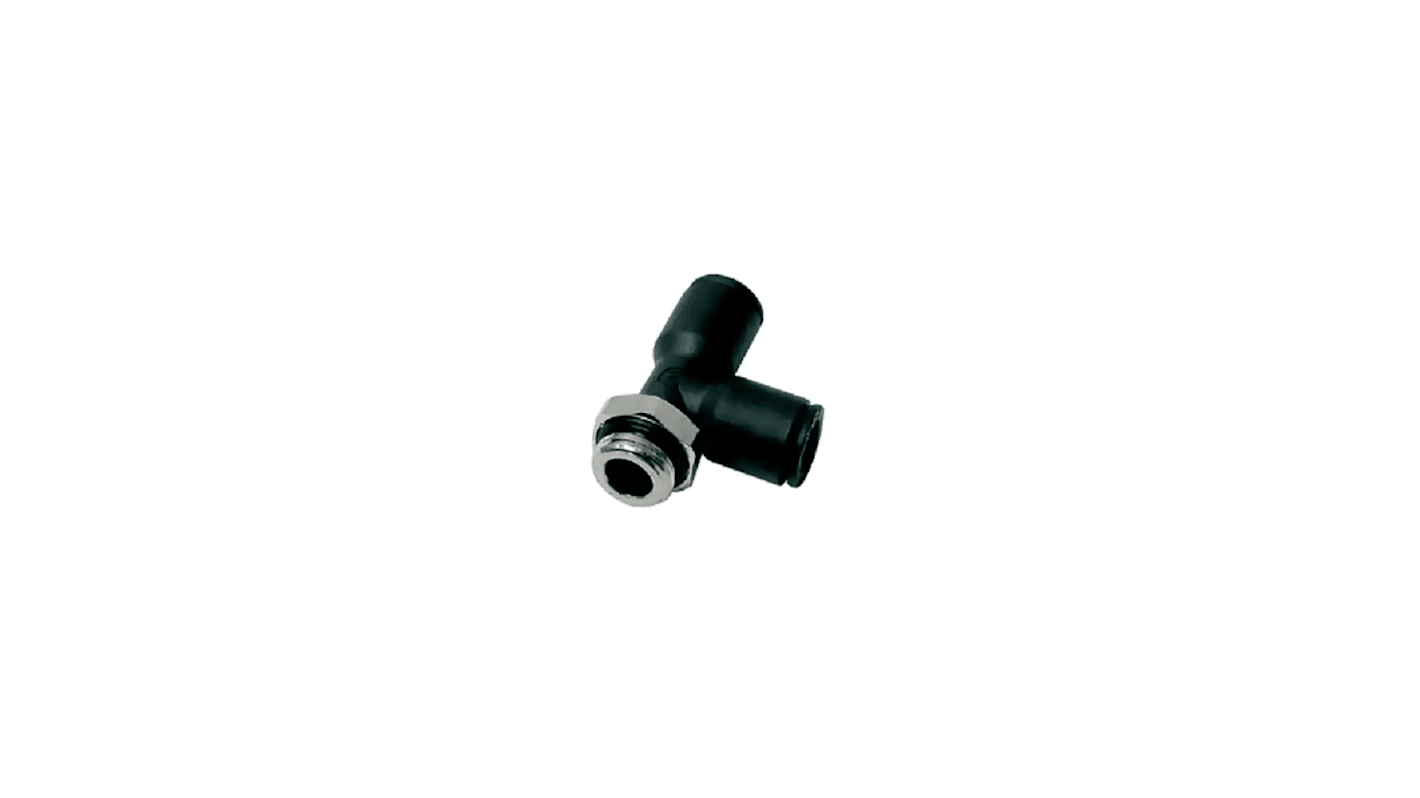 Legris 3193 Series Tee Threaded Adaptor, G 3/8 Male to Push In 10 mm, Threaded-to-Tube Connection Style