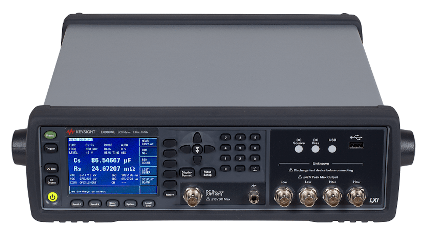 Keysight Technologies E4980AL LCR-Messgerät 0.002mF 100 MΩ, Tischgerät, 500kHz