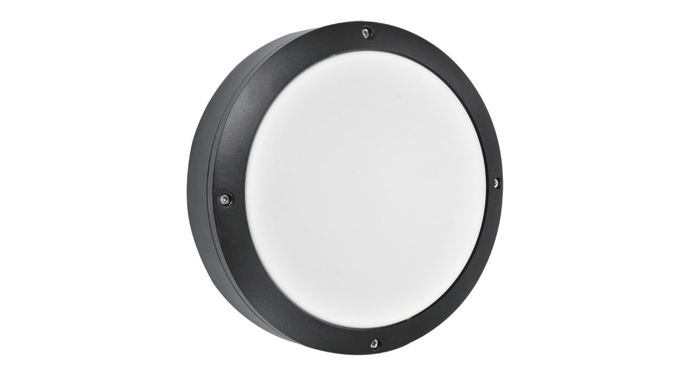 PowerLED Round LED Bulkhead Light, 18 W, 200 → 240 V ac, , Lamp Supplied, IP65