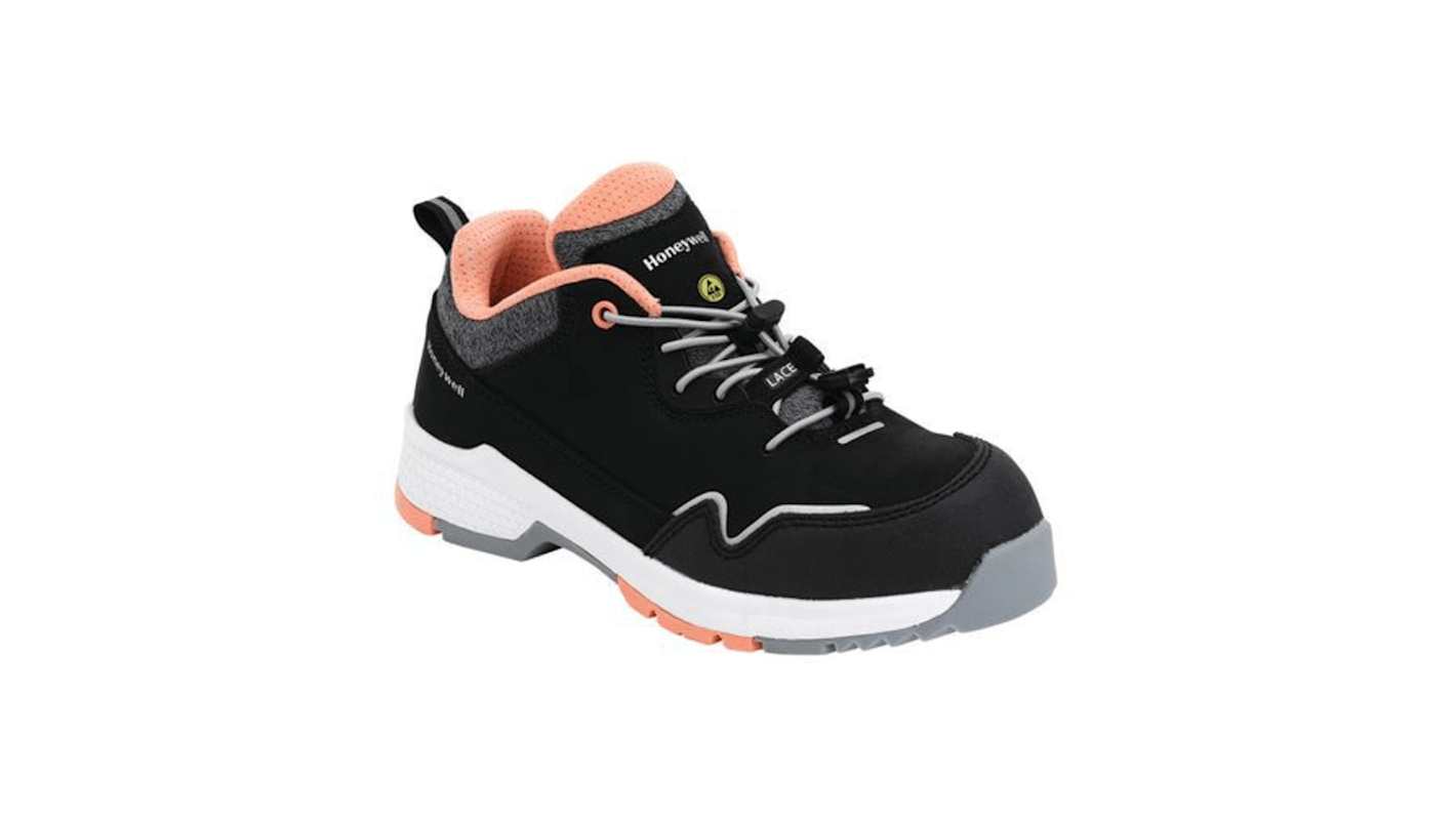 Honeywell Safety Shell S3 Women's Black/Pink Composite Toe Capped Safety Shoes, UK 7.5, EU 39