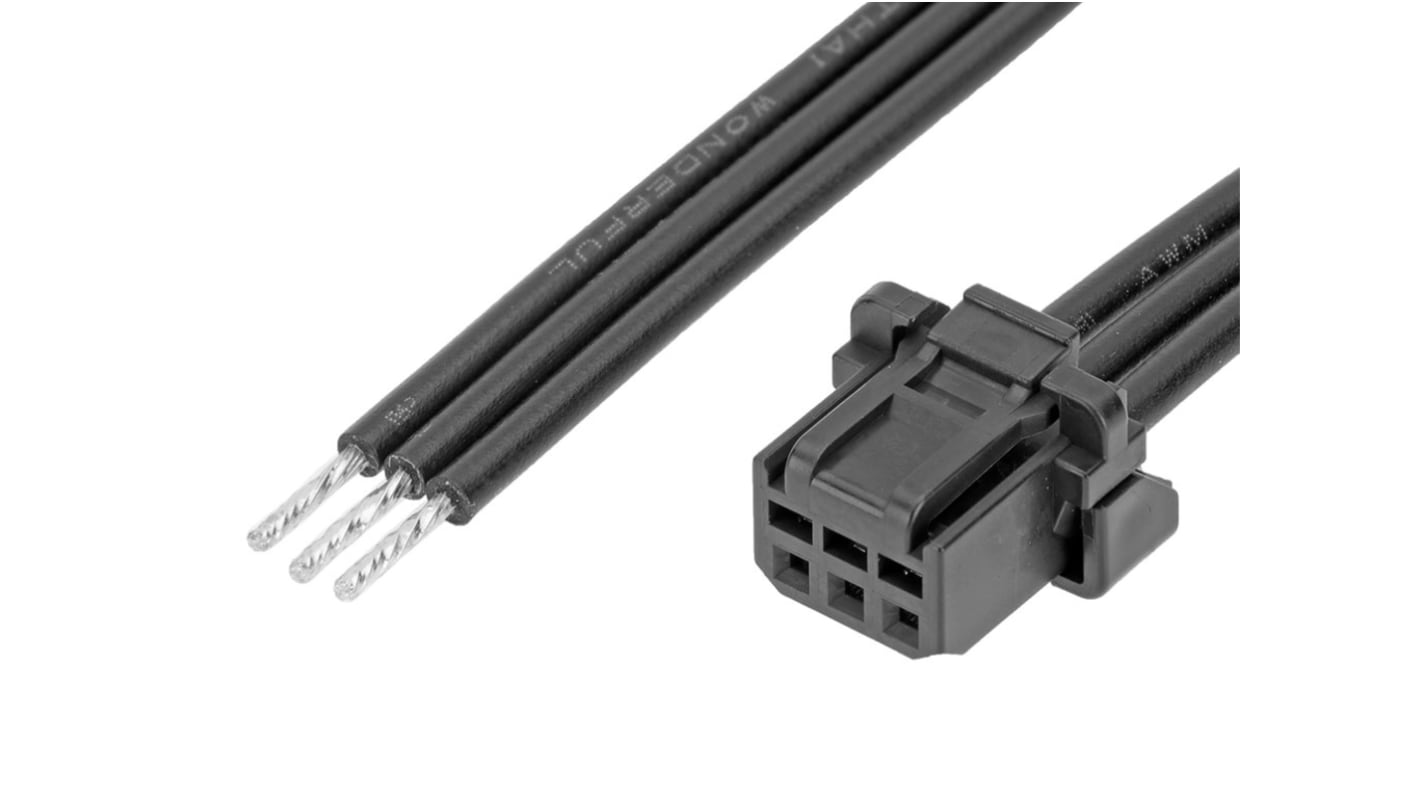 Conjunto de cables Molex Micro-One 219653, Con A: Hembra, 3 vías, paso 2mm