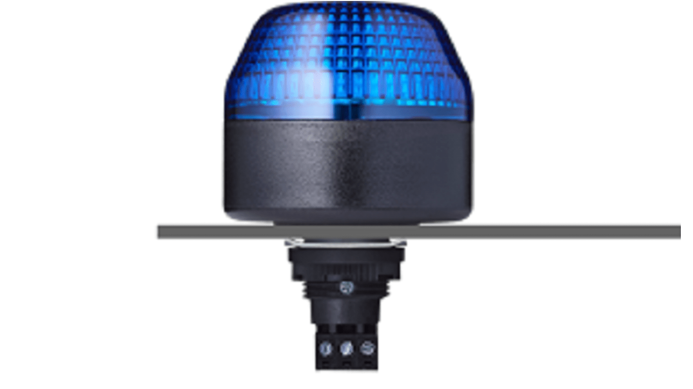 Balise à LED clignotante à LED Bleu AUER Signal série IBL, 230 - 240 Vc.a.