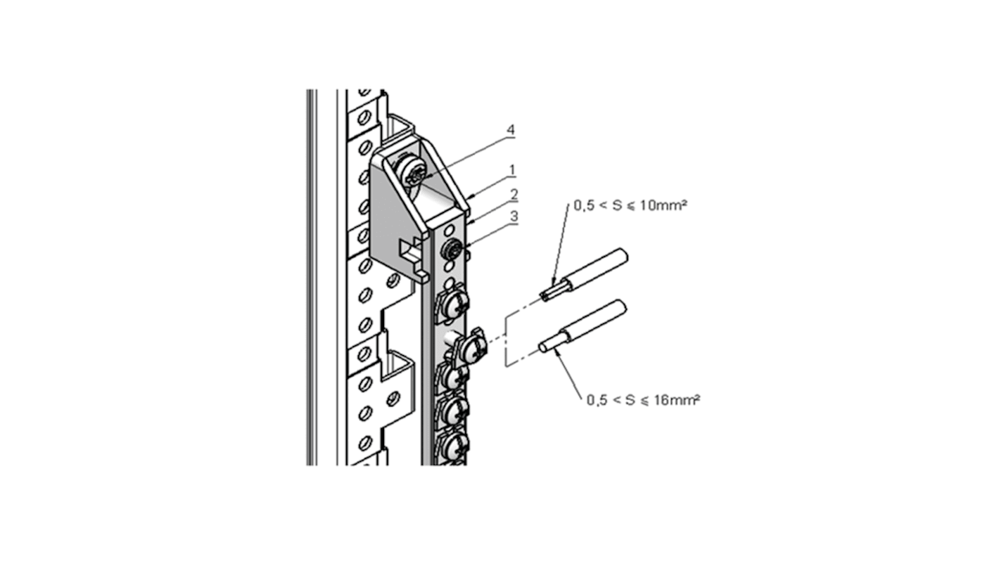 nVent SCHROFF Busbar, 1680mm