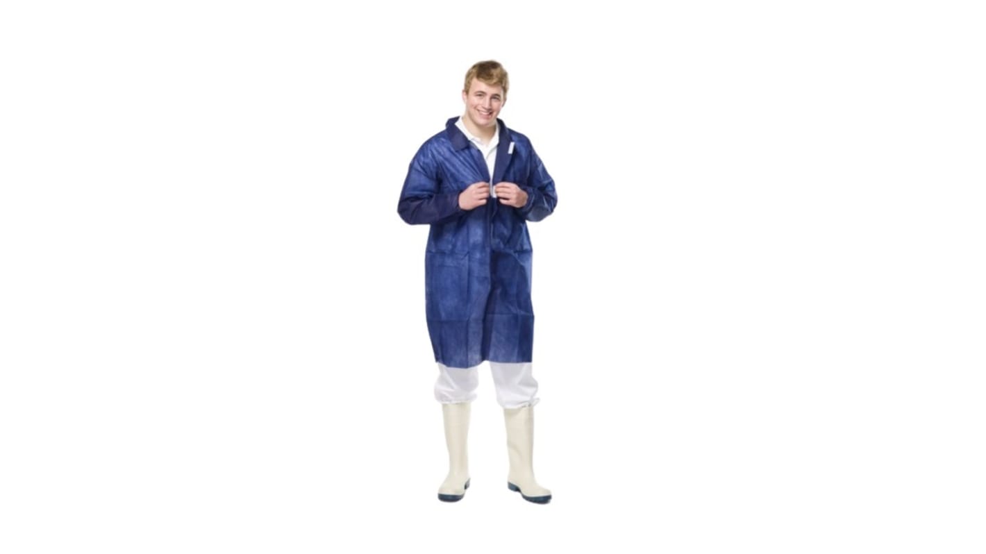 Camice per visitatori RS PRO in polipropilene, XXL Unisex, col. Blu Navy