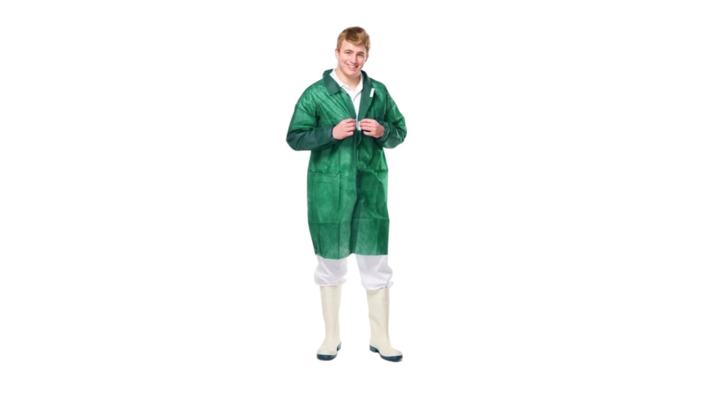 RS PRO Green Unisex Visitor Coat, XL