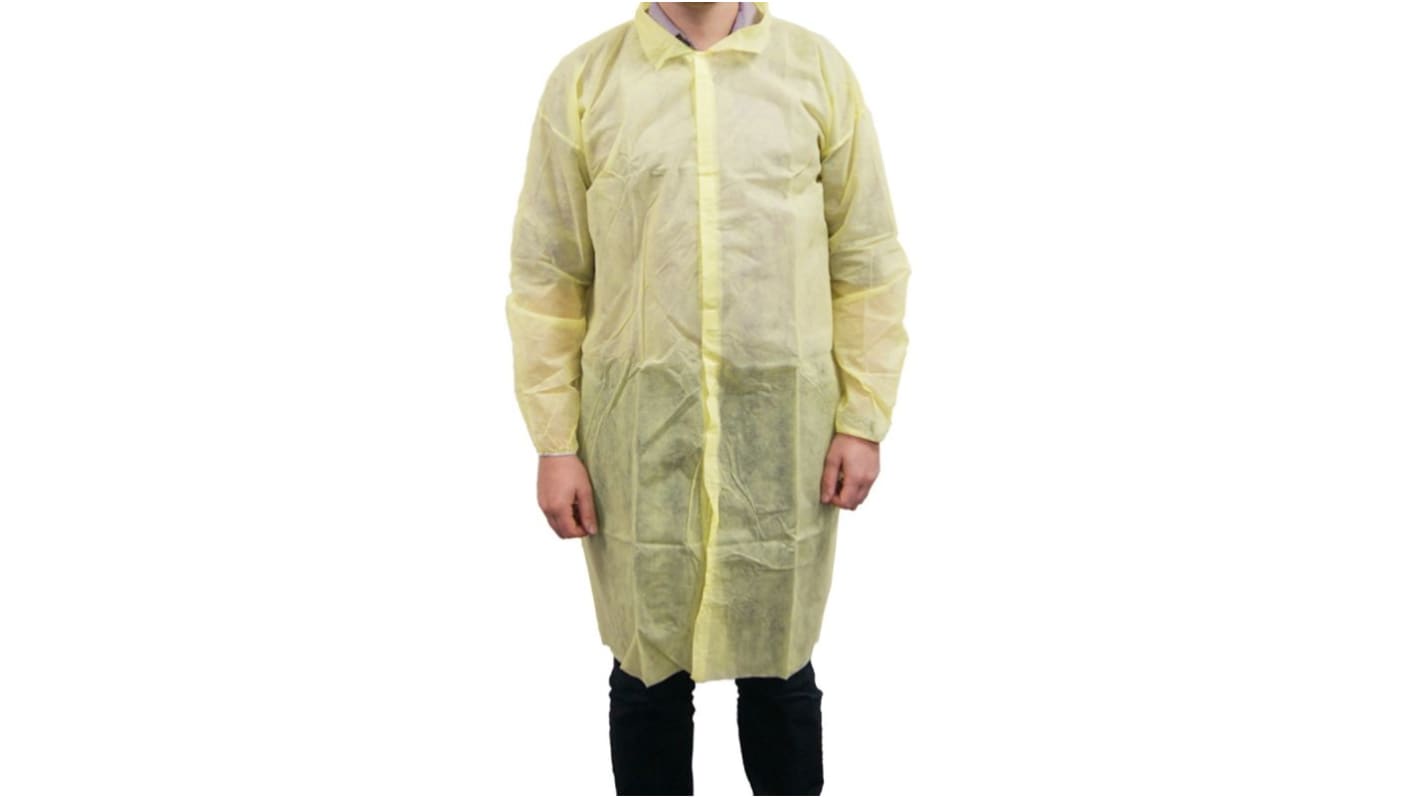 RS PRO Yellow Unisex Visitor Coat, XL