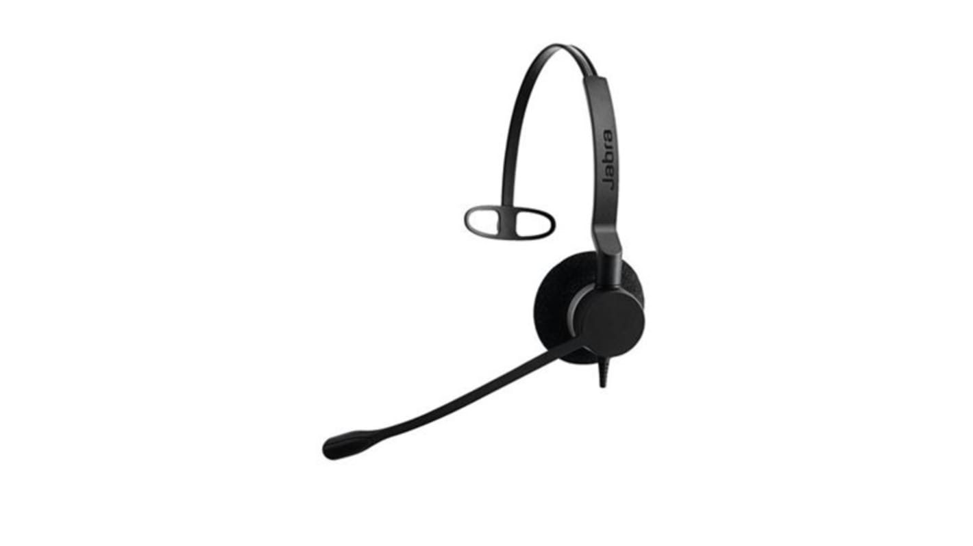 Jabra 有线压耳式耳机, 黑色, 快速断开连接, BIZ 2300