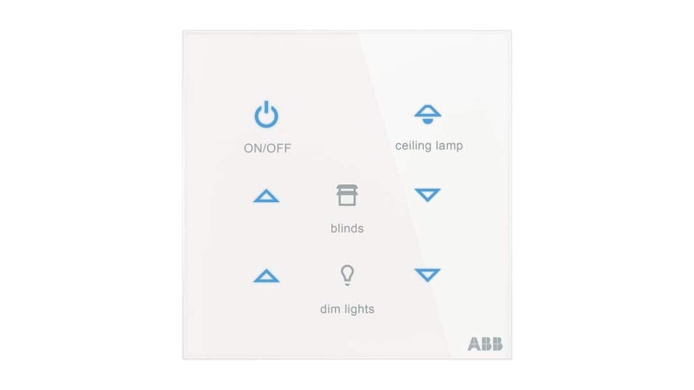 ABB Lighting Controller Sensor, Temperature, Flush Mount Mount