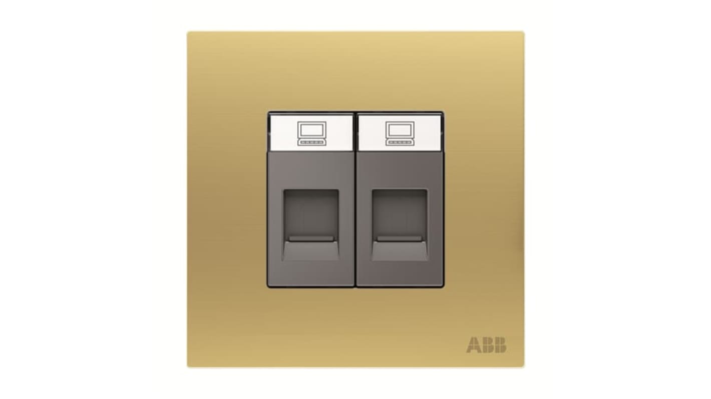 ABB Female Ethernet Connector, Flush Mount, Cat6